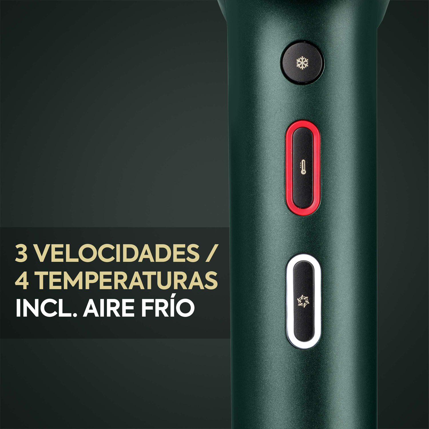 3 VELOCIDADES / . 4 TEMPERATURAS . Incl. Aire fr&iacute;o